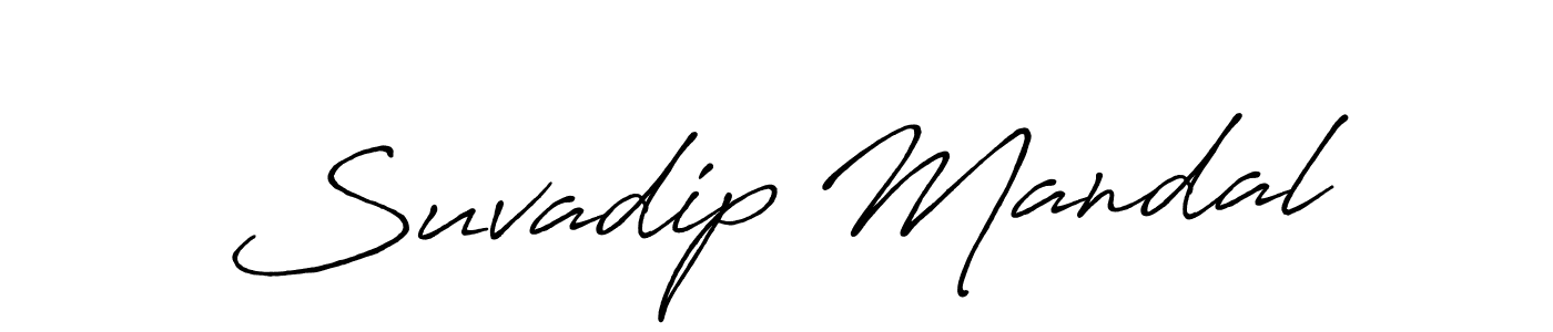 Antro_Vectra_Bolder is a professional signature style that is perfect for those who want to add a touch of class to their signature. It is also a great choice for those who want to make their signature more unique. Get Suvadip Mandal name to fancy signature for free. Suvadip Mandal signature style 7 images and pictures png