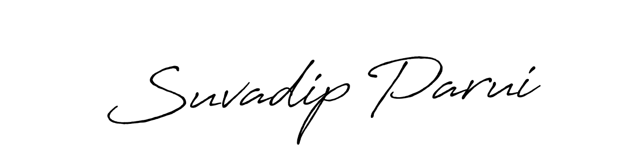 Also we have Suvadip Parui name is the best signature style. Create professional handwritten signature collection using Antro_Vectra_Bolder autograph style. Suvadip Parui signature style 7 images and pictures png