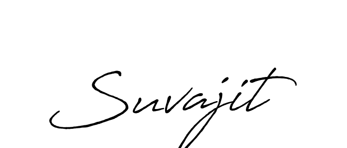 Use a signature maker to create a handwritten signature online. With this signature software, you can design (Antro_Vectra_Bolder) your own signature for name Suvajit. Suvajit signature style 7 images and pictures png