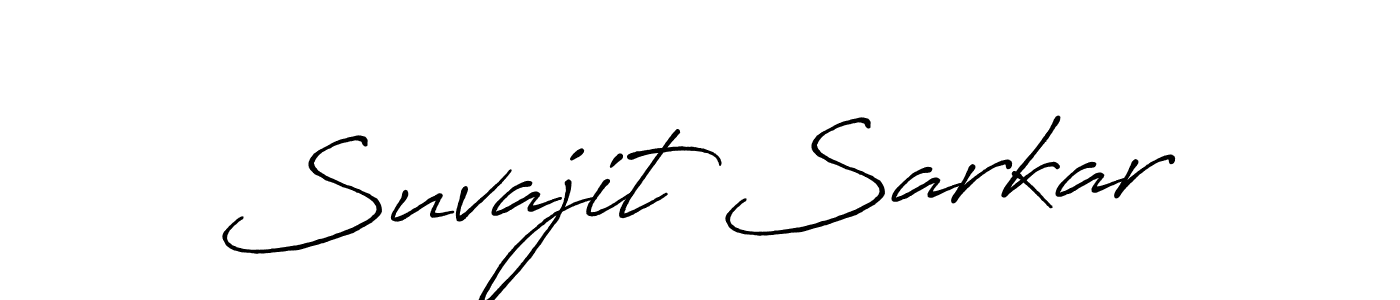 How to make Suvajit Sarkar signature? Antro_Vectra_Bolder is a professional autograph style. Create handwritten signature for Suvajit Sarkar name. Suvajit Sarkar signature style 7 images and pictures png