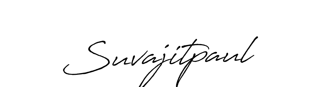 Also we have Suvajitpaul name is the best signature style. Create professional handwritten signature collection using Antro_Vectra_Bolder autograph style. Suvajitpaul signature style 7 images and pictures png