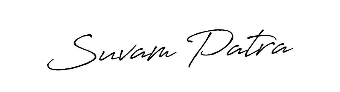 Similarly Antro_Vectra_Bolder is the best handwritten signature design. Signature creator online .You can use it as an online autograph creator for name Suvam Patra. Suvam Patra signature style 7 images and pictures png