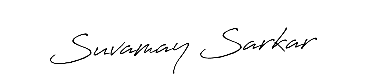 Suvamay Sarkar stylish signature style. Best Handwritten Sign (Antro_Vectra_Bolder) for my name. Handwritten Signature Collection Ideas for my name Suvamay Sarkar. Suvamay Sarkar signature style 7 images and pictures png