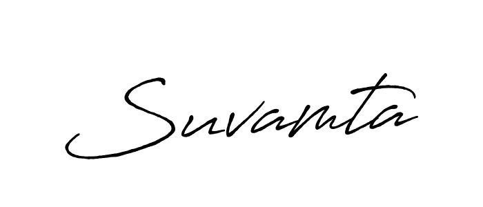 Design your own signature with our free online signature maker. With this signature software, you can create a handwritten (Antro_Vectra_Bolder) signature for name Suvamta. Suvamta signature style 7 images and pictures png