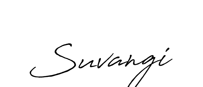 How to make Suvangi signature? Antro_Vectra_Bolder is a professional autograph style. Create handwritten signature for Suvangi name. Suvangi signature style 7 images and pictures png