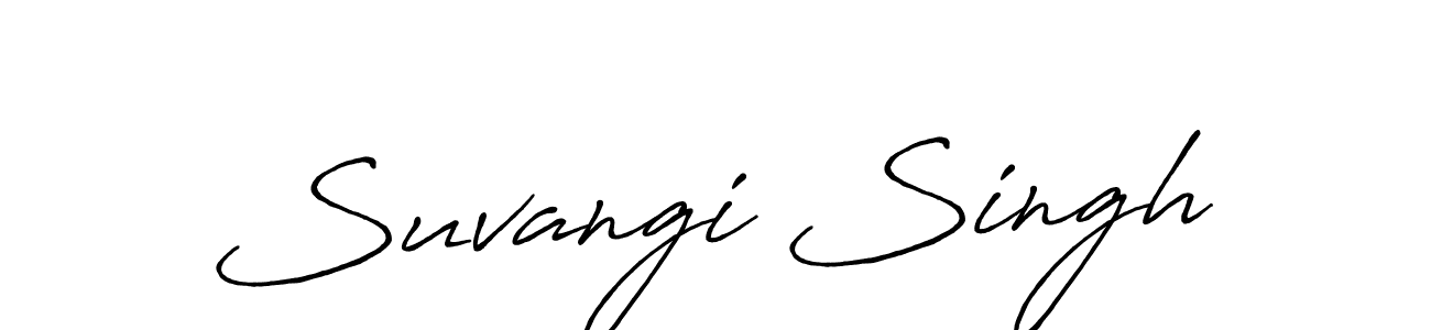 Suvangi Singh stylish signature style. Best Handwritten Sign (Antro_Vectra_Bolder) for my name. Handwritten Signature Collection Ideas for my name Suvangi Singh. Suvangi Singh signature style 7 images and pictures png