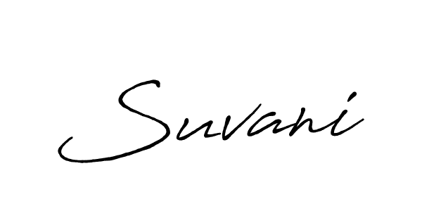 Use a signature maker to create a handwritten signature online. With this signature software, you can design (Antro_Vectra_Bolder) your own signature for name Suvani. Suvani signature style 7 images and pictures png