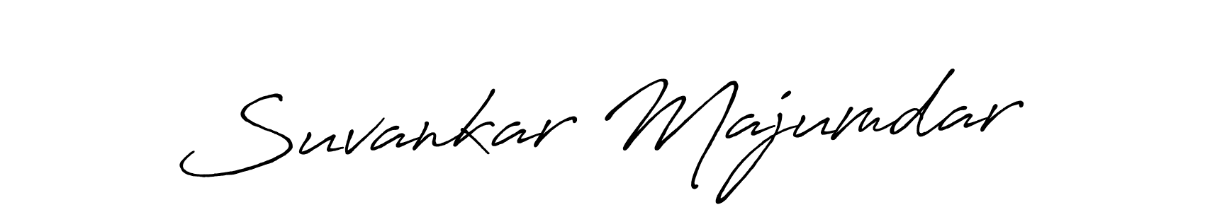 Make a beautiful signature design for name Suvankar Majumdar. With this signature (Antro_Vectra_Bolder) style, you can create a handwritten signature for free. Suvankar Majumdar signature style 7 images and pictures png