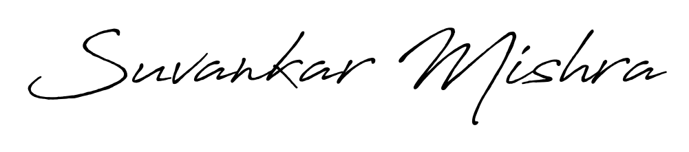 You should practise on your own different ways (Antro_Vectra_Bolder) to write your name (Suvankar Mishra) in signature. Don't let someone else do it for you. Suvankar Mishra signature style 7 images and pictures png