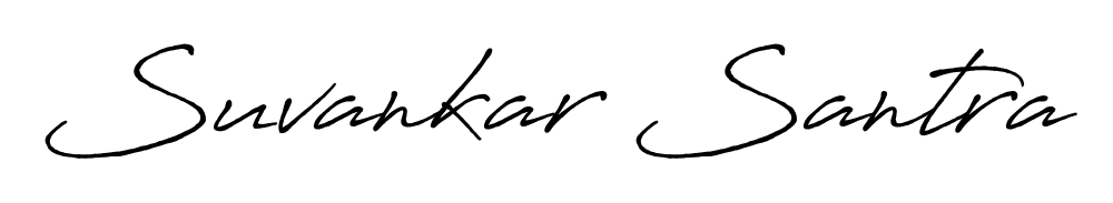 Create an unforgettable impression when signing with Suvankar Santra name styled in Antro_Vectra_Bolder typography. 100% free online generator. Suvankar Santra signature style 7 images and pictures png