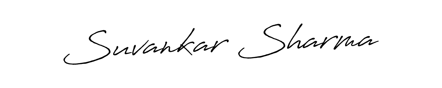 It looks lik you need a new signature style for name Suvankar Sharma. Design unique handwritten (Antro_Vectra_Bolder) signature with our free signature maker in just a few clicks. Suvankar Sharma signature style 7 images and pictures png