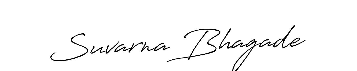 if you are searching for the best signature style for your name Suvarna Bhagade. so please give up your signature search. here we have designed multiple signature styles  using Antro_Vectra_Bolder. Suvarna Bhagade signature style 7 images and pictures png