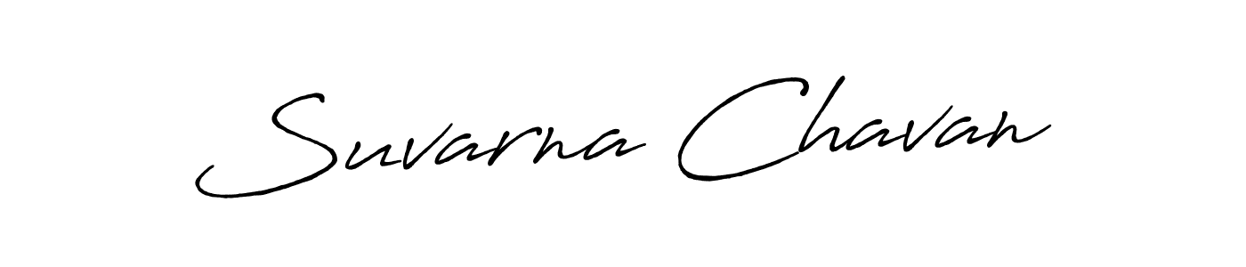 Use a signature maker to create a handwritten signature online. With this signature software, you can design (Antro_Vectra_Bolder) your own signature for name Suvarna Chavan. Suvarna Chavan signature style 7 images and pictures png