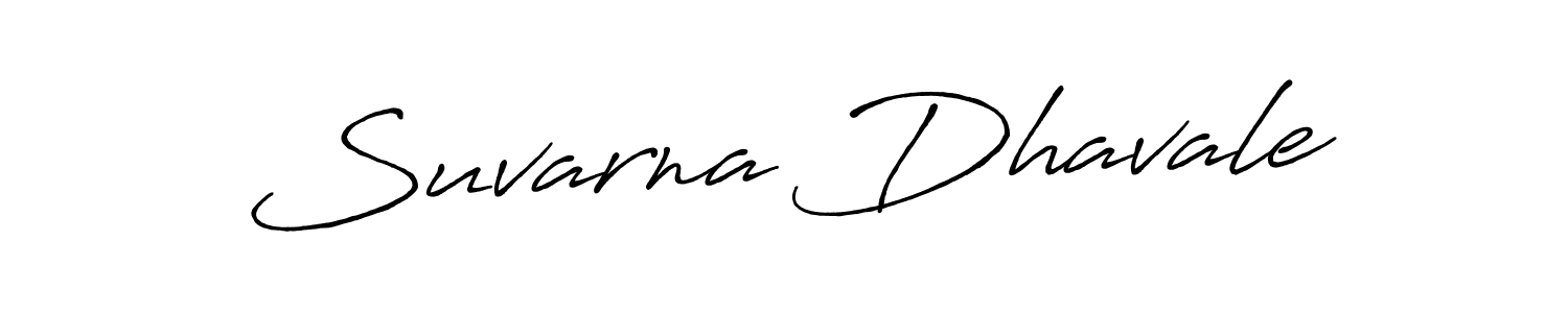 How to make Suvarna Dhavale signature? Antro_Vectra_Bolder is a professional autograph style. Create handwritten signature for Suvarna Dhavale name. Suvarna Dhavale signature style 7 images and pictures png