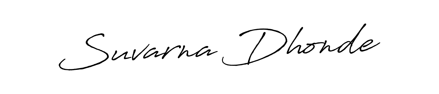 Design your own signature with our free online signature maker. With this signature software, you can create a handwritten (Antro_Vectra_Bolder) signature for name Suvarna Dhonde. Suvarna Dhonde signature style 7 images and pictures png