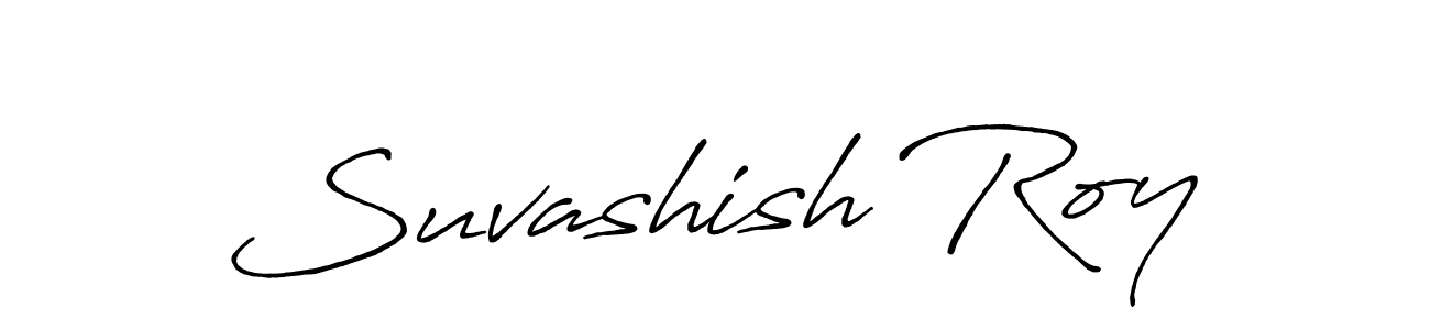 Use a signature maker to create a handwritten signature online. With this signature software, you can design (Antro_Vectra_Bolder) your own signature for name Suvashish Roy. Suvashish Roy signature style 7 images and pictures png