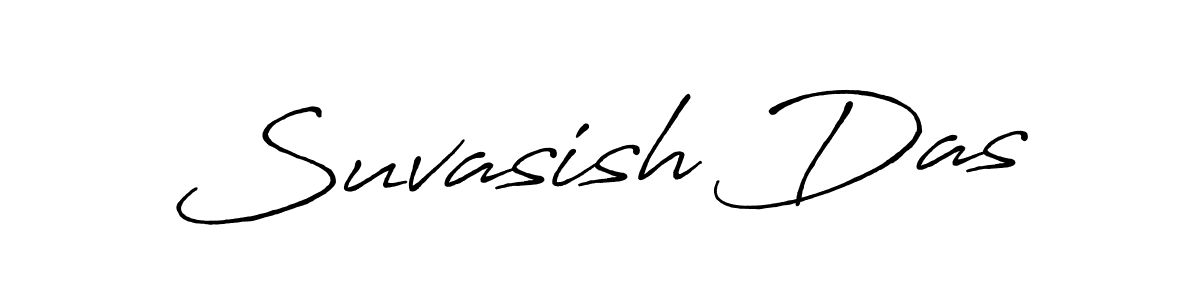 How to make Suvasish Das name signature. Use Antro_Vectra_Bolder style for creating short signs online. This is the latest handwritten sign. Suvasish Das signature style 7 images and pictures png