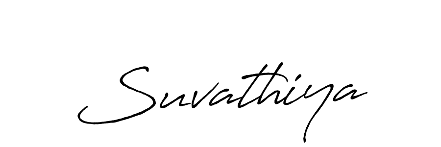 Design your own signature with our free online signature maker. With this signature software, you can create a handwritten (Antro_Vectra_Bolder) signature for name Suvathiya. Suvathiya signature style 7 images and pictures png