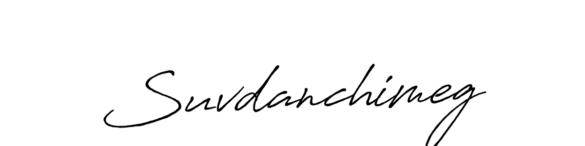 Suvdanchimeg stylish signature style. Best Handwritten Sign (Antro_Vectra_Bolder) for my name. Handwritten Signature Collection Ideas for my name Suvdanchimeg. Suvdanchimeg signature style 7 images and pictures png
