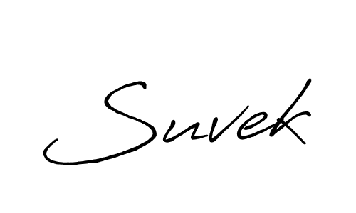 Make a beautiful signature design for name Suvek. With this signature (Antro_Vectra_Bolder) style, you can create a handwritten signature for free. Suvek signature style 7 images and pictures png