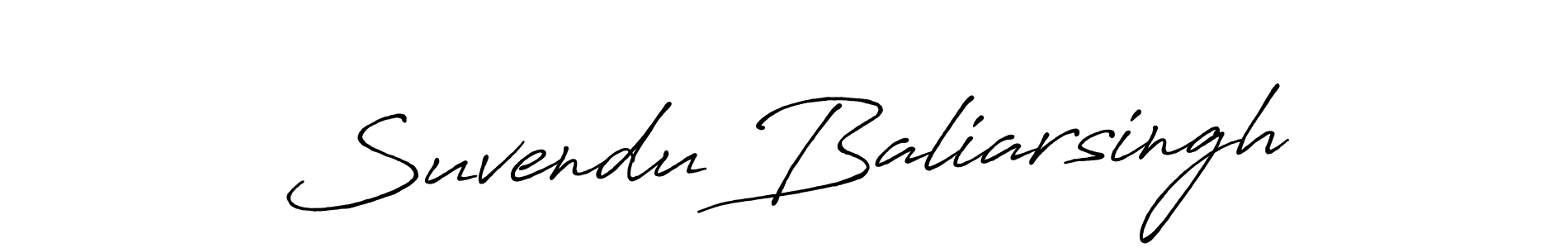 Antro_Vectra_Bolder is a professional signature style that is perfect for those who want to add a touch of class to their signature. It is also a great choice for those who want to make their signature more unique. Get Suvendu Baliarsingh name to fancy signature for free. Suvendu Baliarsingh signature style 7 images and pictures png