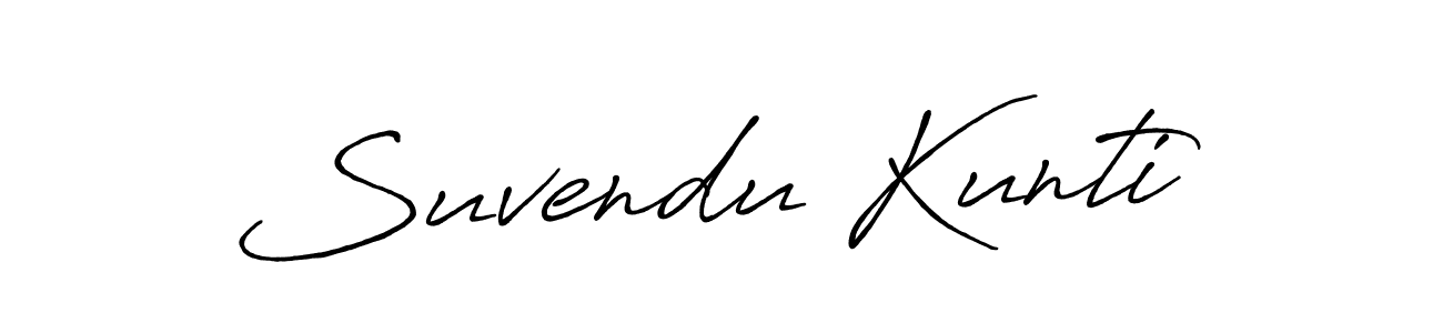 How to make Suvendu Kunti signature? Antro_Vectra_Bolder is a professional autograph style. Create handwritten signature for Suvendu Kunti name. Suvendu Kunti signature style 7 images and pictures png