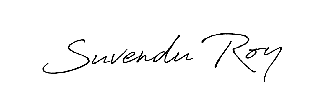 Antro_Vectra_Bolder is a professional signature style that is perfect for those who want to add a touch of class to their signature. It is also a great choice for those who want to make their signature more unique. Get Suvendu Roy name to fancy signature for free. Suvendu Roy signature style 7 images and pictures png