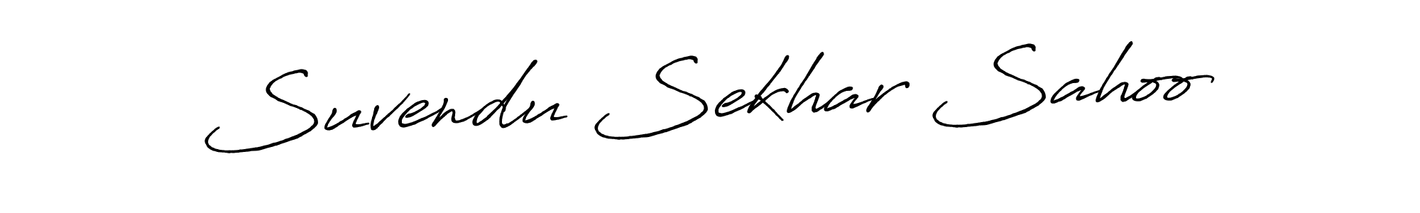 Suvendu Sekhar Sahoo stylish signature style. Best Handwritten Sign (Antro_Vectra_Bolder) for my name. Handwritten Signature Collection Ideas for my name Suvendu Sekhar Sahoo. Suvendu Sekhar Sahoo signature style 7 images and pictures png