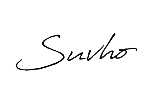 Use a signature maker to create a handwritten signature online. With this signature software, you can design (Antro_Vectra_Bolder) your own signature for name Suvho. Suvho signature style 7 images and pictures png
