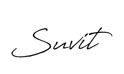 Use a signature maker to create a handwritten signature online. With this signature software, you can design (Antro_Vectra_Bolder) your own signature for name Suvit. Suvit signature style 7 images and pictures png