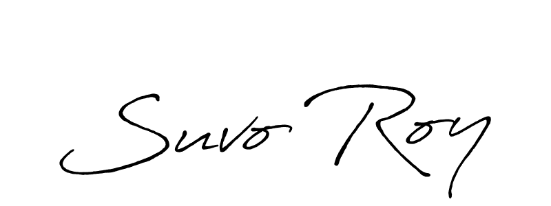 How to make Suvo Roy signature? Antro_Vectra_Bolder is a professional autograph style. Create handwritten signature for Suvo Roy name. Suvo Roy signature style 7 images and pictures png