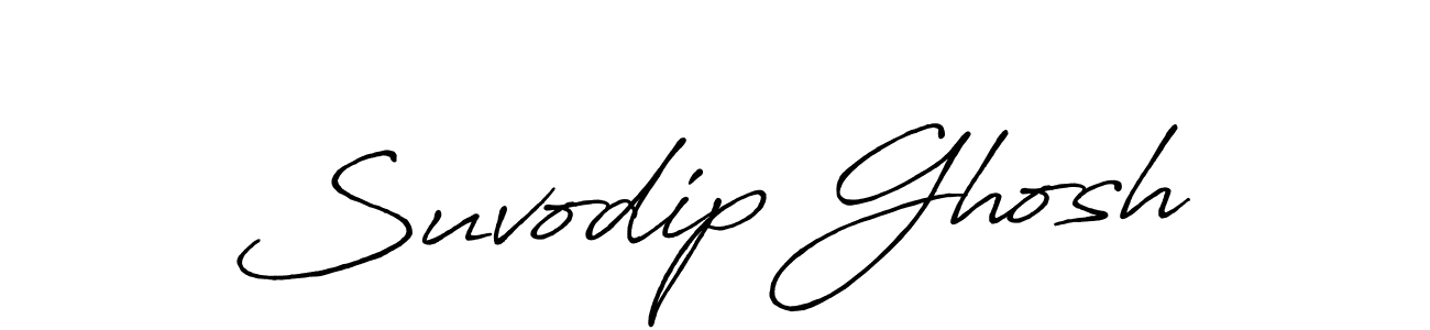 How to make Suvodip Ghosh name signature. Use Antro_Vectra_Bolder style for creating short signs online. This is the latest handwritten sign. Suvodip Ghosh signature style 7 images and pictures png