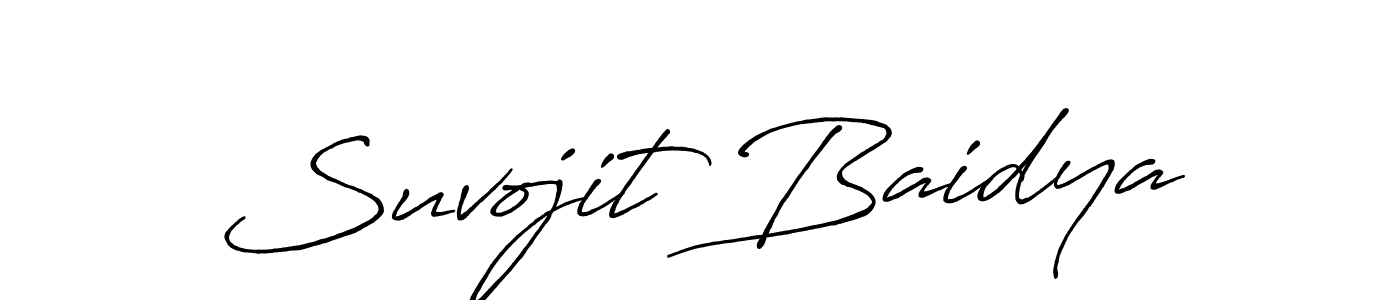 Use a signature maker to create a handwritten signature online. With this signature software, you can design (Antro_Vectra_Bolder) your own signature for name Suvojit Baidya. Suvojit Baidya signature style 7 images and pictures png