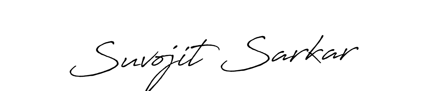 Make a beautiful signature design for name Suvojit Sarkar. With this signature (Antro_Vectra_Bolder) style, you can create a handwritten signature for free. Suvojit Sarkar signature style 7 images and pictures png