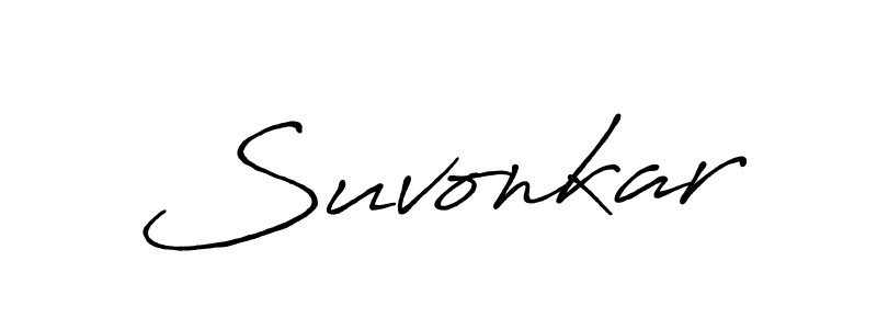Make a beautiful signature design for name Suvonkar. With this signature (Antro_Vectra_Bolder) style, you can create a handwritten signature for free. Suvonkar signature style 7 images and pictures png