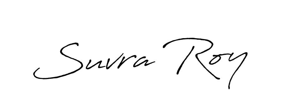 How to make Suvra Roy signature? Antro_Vectra_Bolder is a professional autograph style. Create handwritten signature for Suvra Roy name. Suvra Roy signature style 7 images and pictures png