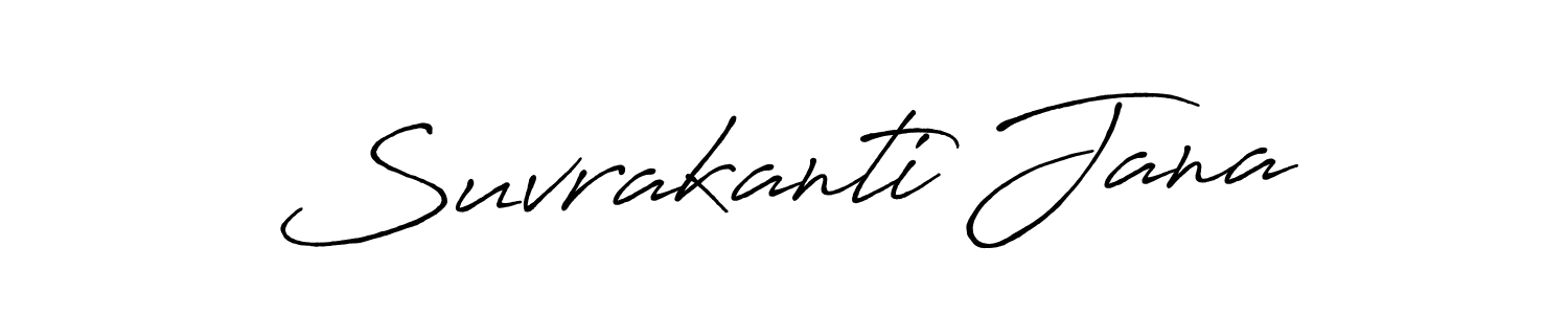 Make a short Suvrakanti Jana signature style. Manage your documents anywhere anytime using Antro_Vectra_Bolder. Create and add eSignatures, submit forms, share and send files easily. Suvrakanti Jana signature style 7 images and pictures png