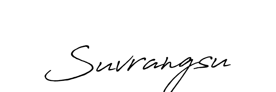 Also we have Suvrangsu name is the best signature style. Create professional handwritten signature collection using Antro_Vectra_Bolder autograph style. Suvrangsu signature style 7 images and pictures png