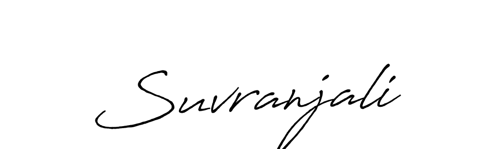 Make a beautiful signature design for name Suvranjali. Use this online signature maker to create a handwritten signature for free. Suvranjali signature style 7 images and pictures png