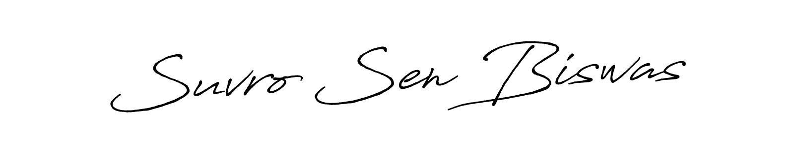 It looks lik you need a new signature style for name Suvro Sen Biswas. Design unique handwritten (Antro_Vectra_Bolder) signature with our free signature maker in just a few clicks. Suvro Sen Biswas signature style 7 images and pictures png