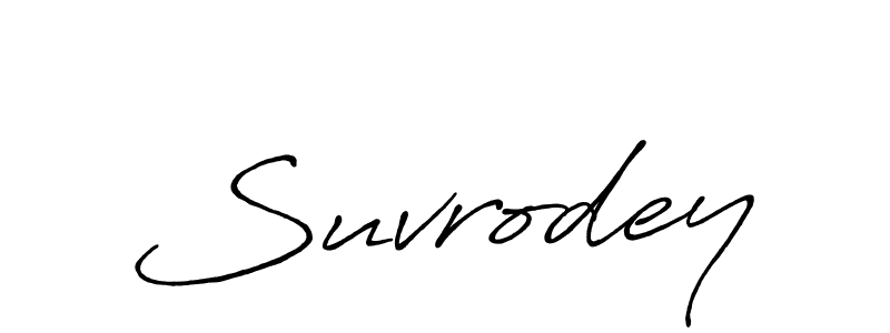 Suvrodey stylish signature style. Best Handwritten Sign (Antro_Vectra_Bolder) for my name. Handwritten Signature Collection Ideas for my name Suvrodey. Suvrodey signature style 7 images and pictures png