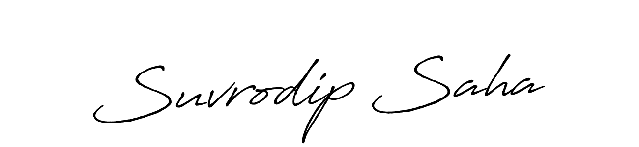 Design your own signature with our free online signature maker. With this signature software, you can create a handwritten (Antro_Vectra_Bolder) signature for name Suvrodip Saha. Suvrodip Saha signature style 7 images and pictures png