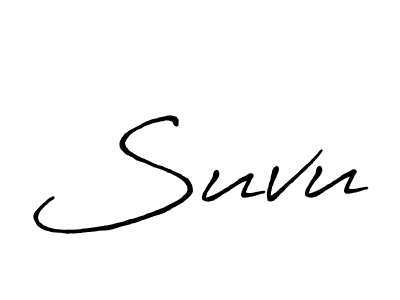 How to make Suvu signature? Antro_Vectra_Bolder is a professional autograph style. Create handwritten signature for Suvu name. Suvu signature style 7 images and pictures png