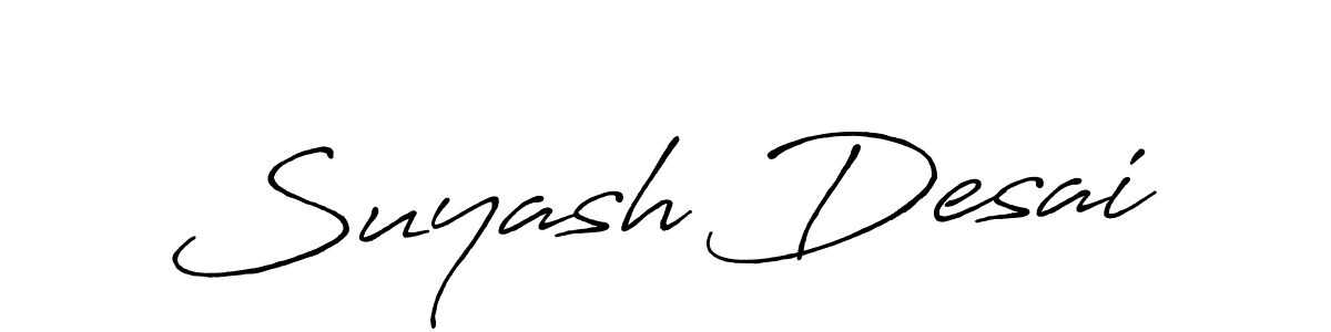 Make a beautiful signature design for name Suyash Desai. Use this online signature maker to create a handwritten signature for free. Suyash Desai signature style 7 images and pictures png