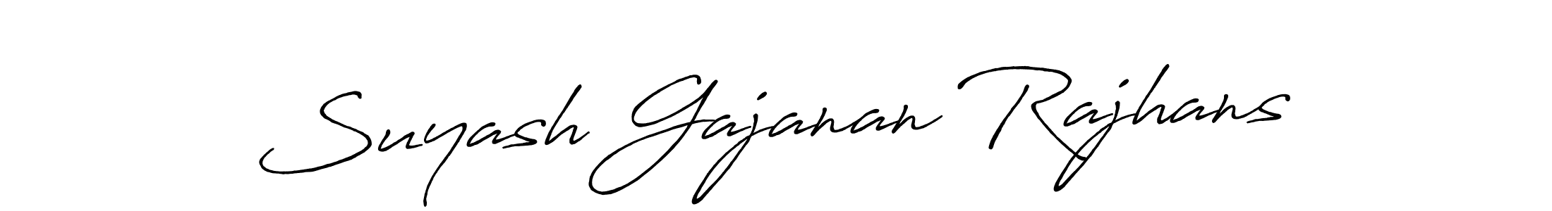 Make a beautiful signature design for name Suyash Gajanan Rajhans. Use this online signature maker to create a handwritten signature for free. Suyash Gajanan Rajhans signature style 7 images and pictures png