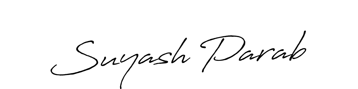 You can use this online signature creator to create a handwritten signature for the name Suyash Parab. This is the best online autograph maker. Suyash Parab signature style 7 images and pictures png