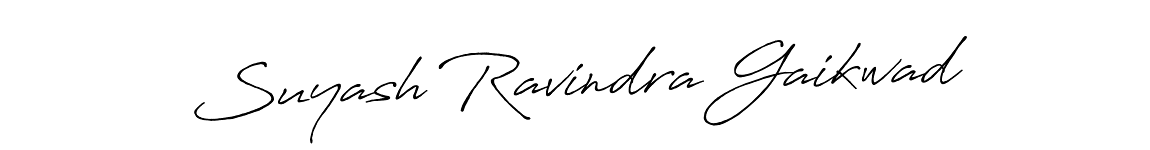 Suyash Ravindra Gaikwad stylish signature style. Best Handwritten Sign (Antro_Vectra_Bolder) for my name. Handwritten Signature Collection Ideas for my name Suyash Ravindra Gaikwad. Suyash Ravindra Gaikwad signature style 7 images and pictures png