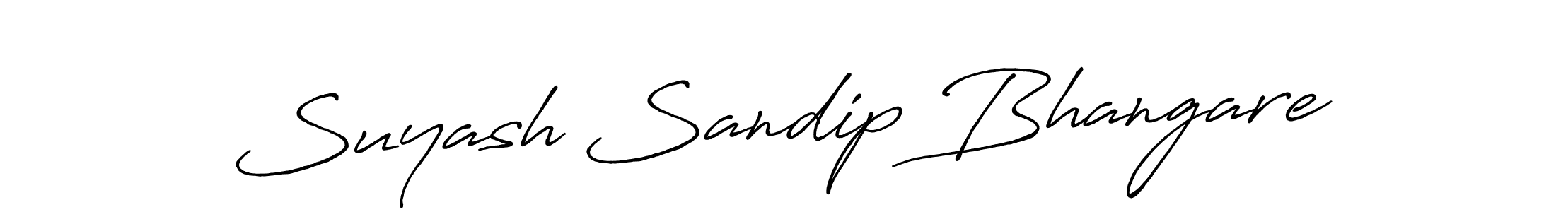 You can use this online signature creator to create a handwritten signature for the name Suyash Sandip Bhangare. This is the best online autograph maker. Suyash Sandip Bhangare signature style 7 images and pictures png