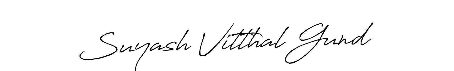 if you are searching for the best signature style for your name Suyash Vitthal Gund. so please give up your signature search. here we have designed multiple signature styles  using Antro_Vectra_Bolder. Suyash Vitthal Gund signature style 7 images and pictures png