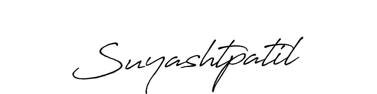 Design your own signature with our free online signature maker. With this signature software, you can create a handwritten (Antro_Vectra_Bolder) signature for name Suyashtpatil. Suyashtpatil signature style 7 images and pictures png